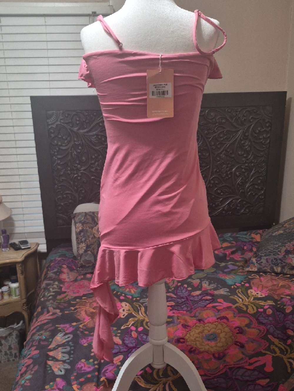 Pink Ruffle Camisole Dress - Picture 10 of 10